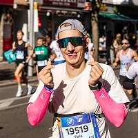 Running a marathon